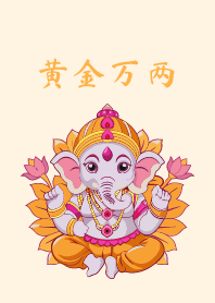 Double of Gold Ganesha