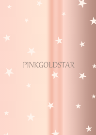 Pink gold gurege and stars.