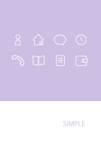 Adult Simple / Purple White g