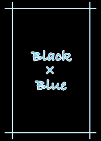 심플 블랙 × 블루 블랙