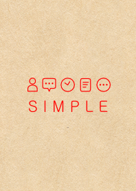 SIMPLE KRAFT(RED WHITE)b