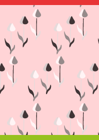 Elegant monochrome tulips red