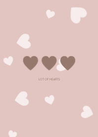 lot of hearts  #pink greige 2