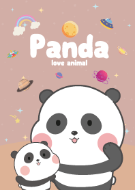 Panda Cutie Galaxy Brown