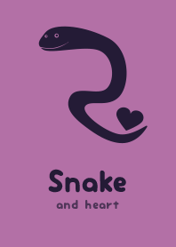 Snake & heart Pale mobet