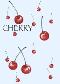 Cherry & Light blue