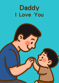 Dear Dad, I love you(mint blue)
