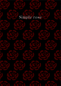 Simple rose BLACK
