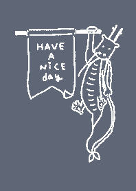 Theme of a dragon with flags -simple 2-.