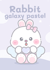 Rabbit on galaxy pastel!