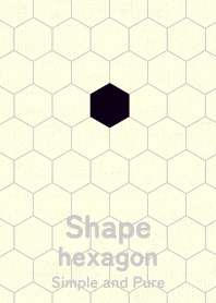 Shape hexagon shikkoku