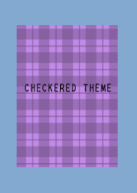 DUSTY PURPLE CHECKERED THEME/DUSTY BLUE