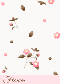 Flower 004-2 (Camellia/Pink Beige)