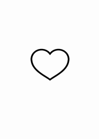 おとなかわいいシンプル黒ハート - LINE 着せかえ | LINE STORE