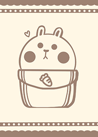 Pocket cute rabbit J-brown (Re5)