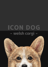 ICON DOG - Welsh Corgi 01 - BLACK/02