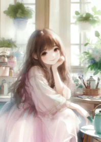 Pretty Girl in Relaxing Time V.1