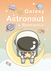 浩瀚宇宙 可愛寶貝太空人 浪漫漸層 日落2