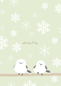 Long-tailed Tit Crystal of snow15 Japan