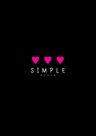 SIMPLE HEART - BLACK 33