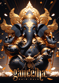 พระพิฆเนศ ในรูปธีมสีมงคล สีดำ และสีทอง