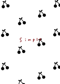Monotone cherry pattern.