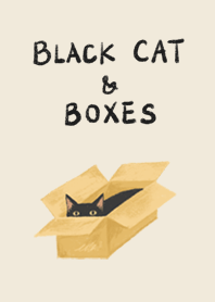 Black Cat and Boxes