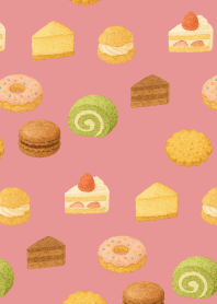 sweet treats on light pink