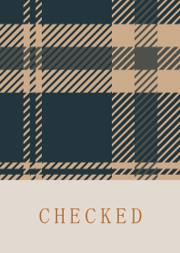 CHECKED NAVY-BROWN 69