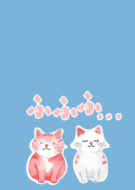 blue にこにこねこちゃん