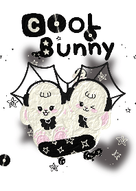 ธีมไลน์ Cool bunny (black ver.)