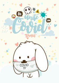 กระต่ายอุ๋ง โควิด-19 สีหัวใจ