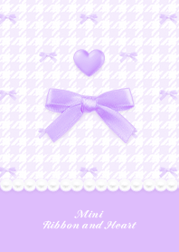 Mini Ribbon & Heart HT - T Purple 02