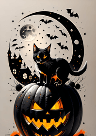 halloween cat 88744A
