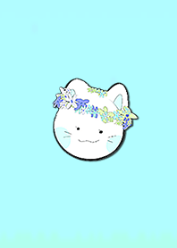 Simple flower crown cat 16