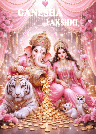 Ganesha, Lakshmi, fulfillment wishes.3