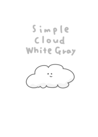 Simple cloud white gray