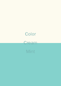 심플 컬러 : 크림 민트