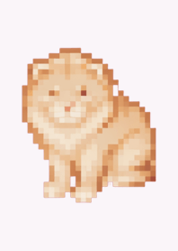 Lion Pixel Art Theme  Purple 03