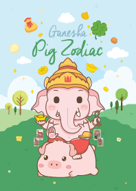 Ganesha & Pig Zodiac x Good Job