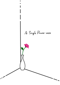 A single flower vase