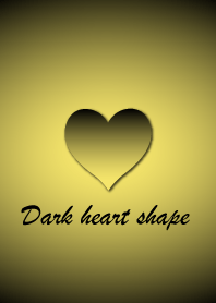 Dark heart shape - Yellow 2 -
