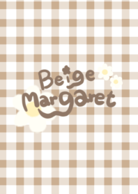 ベージュのマーガレット