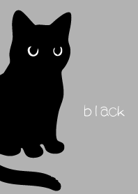 Round Black Cat4 on white
