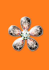 Fortune orange diamond flower