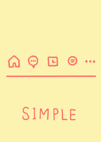 SIMPLE - YELLOW RED
