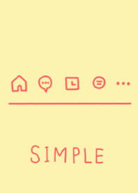 SIMPLE / YELLOW RED