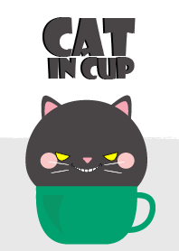 Black Cat in cup Theme