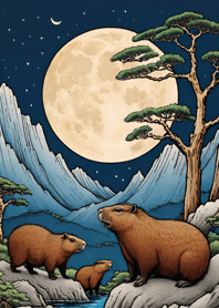 Ukiyo-e - Capybara a41Daa