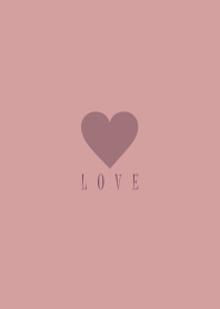 Dusky Pink Heart-LOVE 4